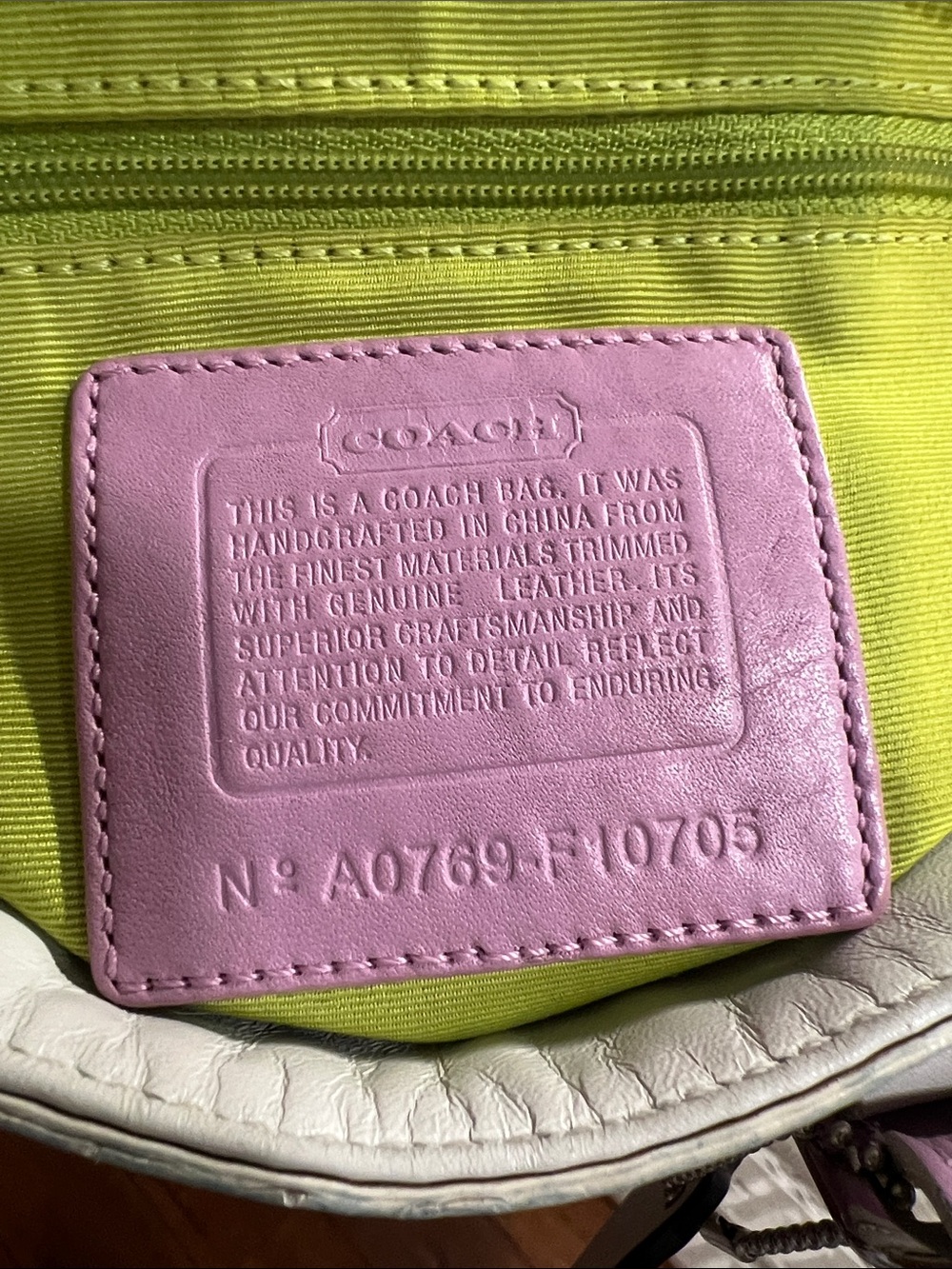 Coach Hampton Multi Striped Tote - Picture 16 of 17
